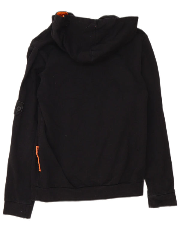 Jumper com capuz gráfico CAT Boys 9-10 anos algodão preto