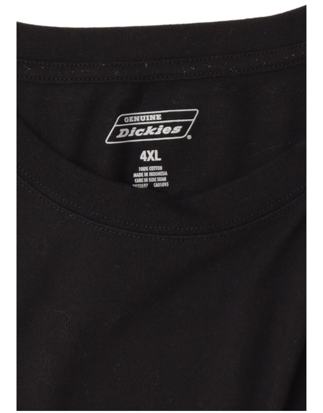 Camiseta masculina DICKIES Top 4XL algodão preto