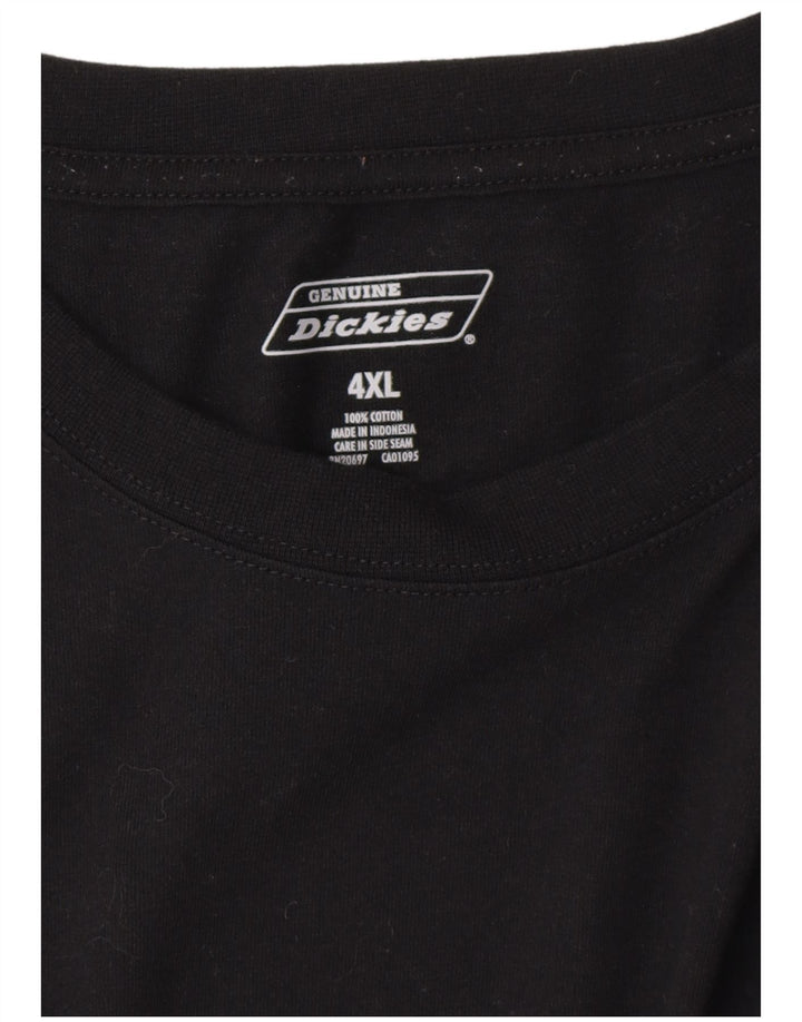 Camiseta masculina DICKIES Top 4XL algodão preto