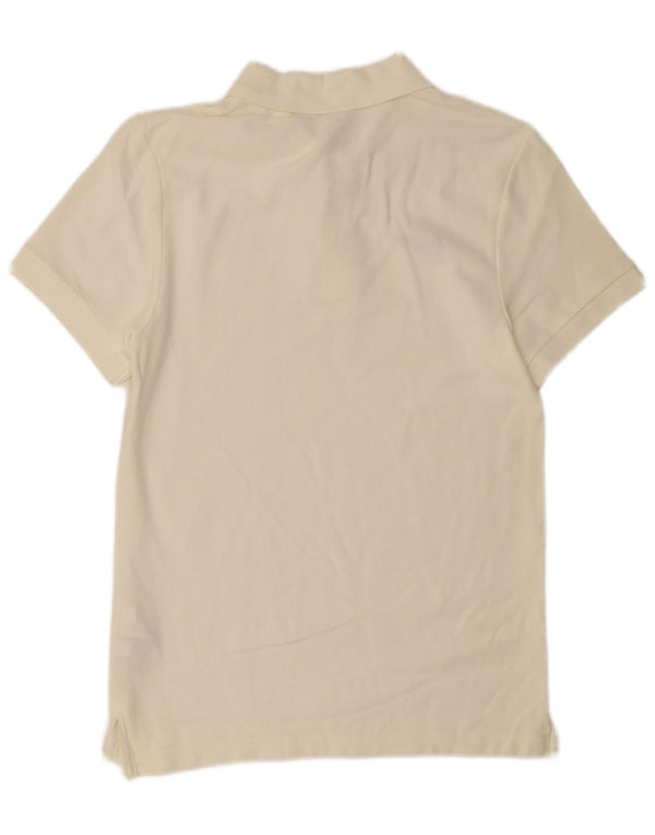 Camisa polo masculina Nike pequena off white algodão