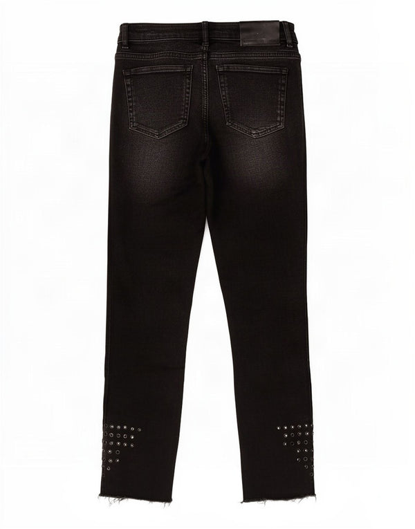 Zara Womens Trafaluc Skinny Jeans EU 34 2XS W24 L27 Algodão Preto