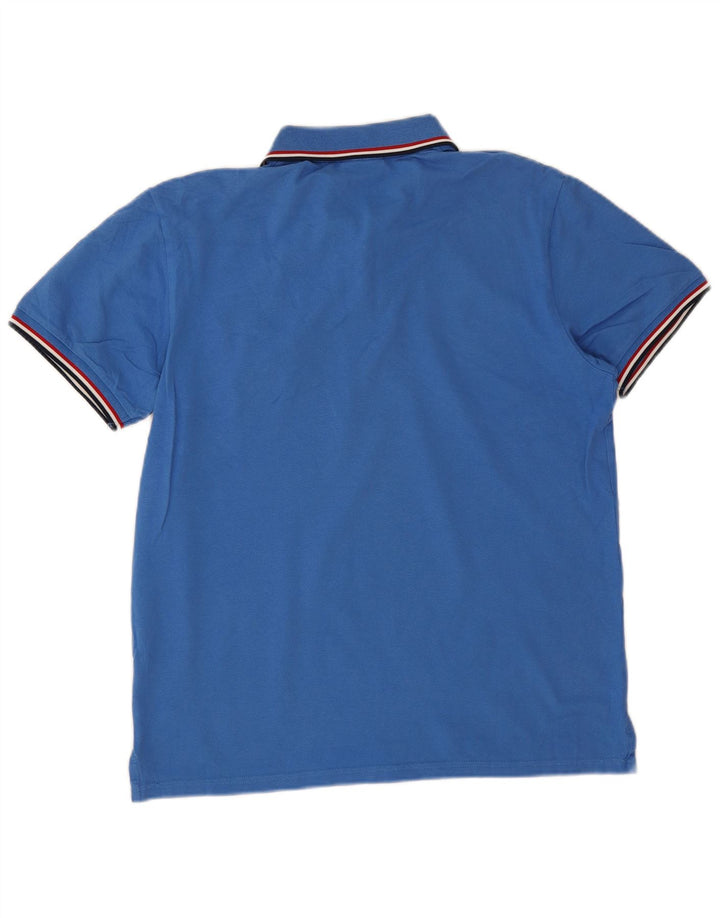 Camisa polo masculina Gant médio algodão azul