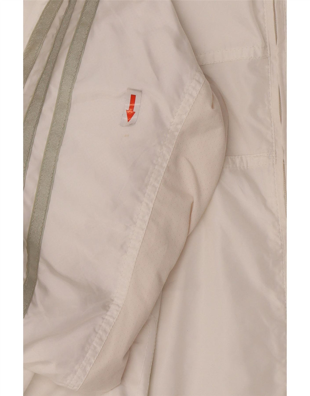 Adidas Womens Clima 365 Tracksuit Top Jacket UK 14 Médio Branco Poliéster
