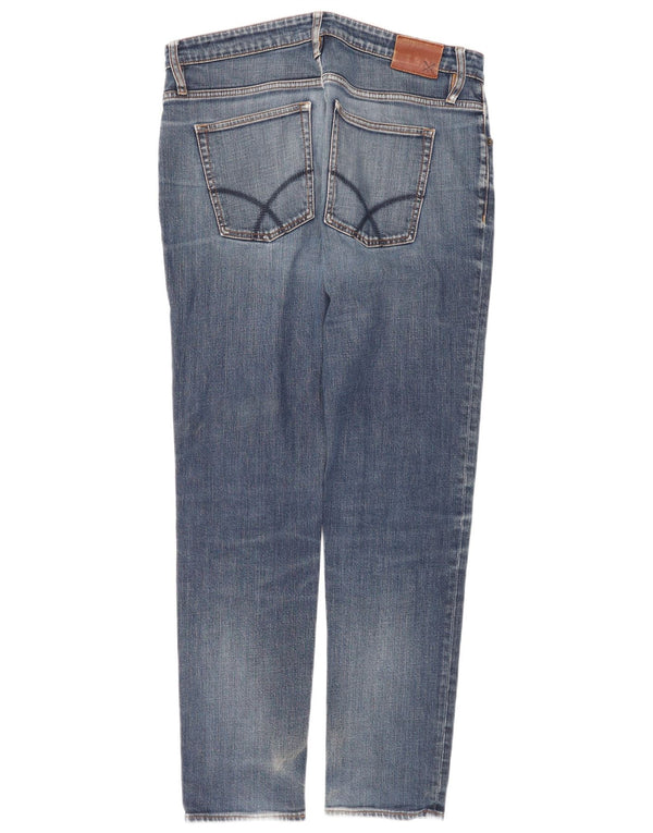 Crew Clothing Mens Slim Jeans W36 L31 Azul Algodão