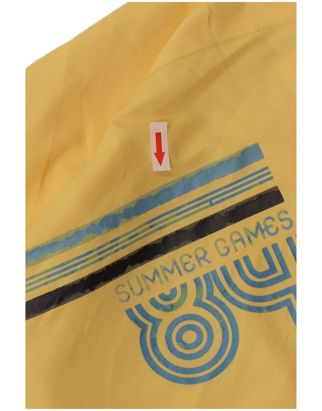 Jaqueta Nike Feminina Graphic Rain UK 12 Médio Nylon Amarelo