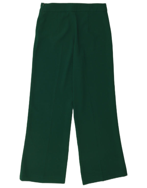 Calça feminina reta casual Zara médio W28 L29 verde
