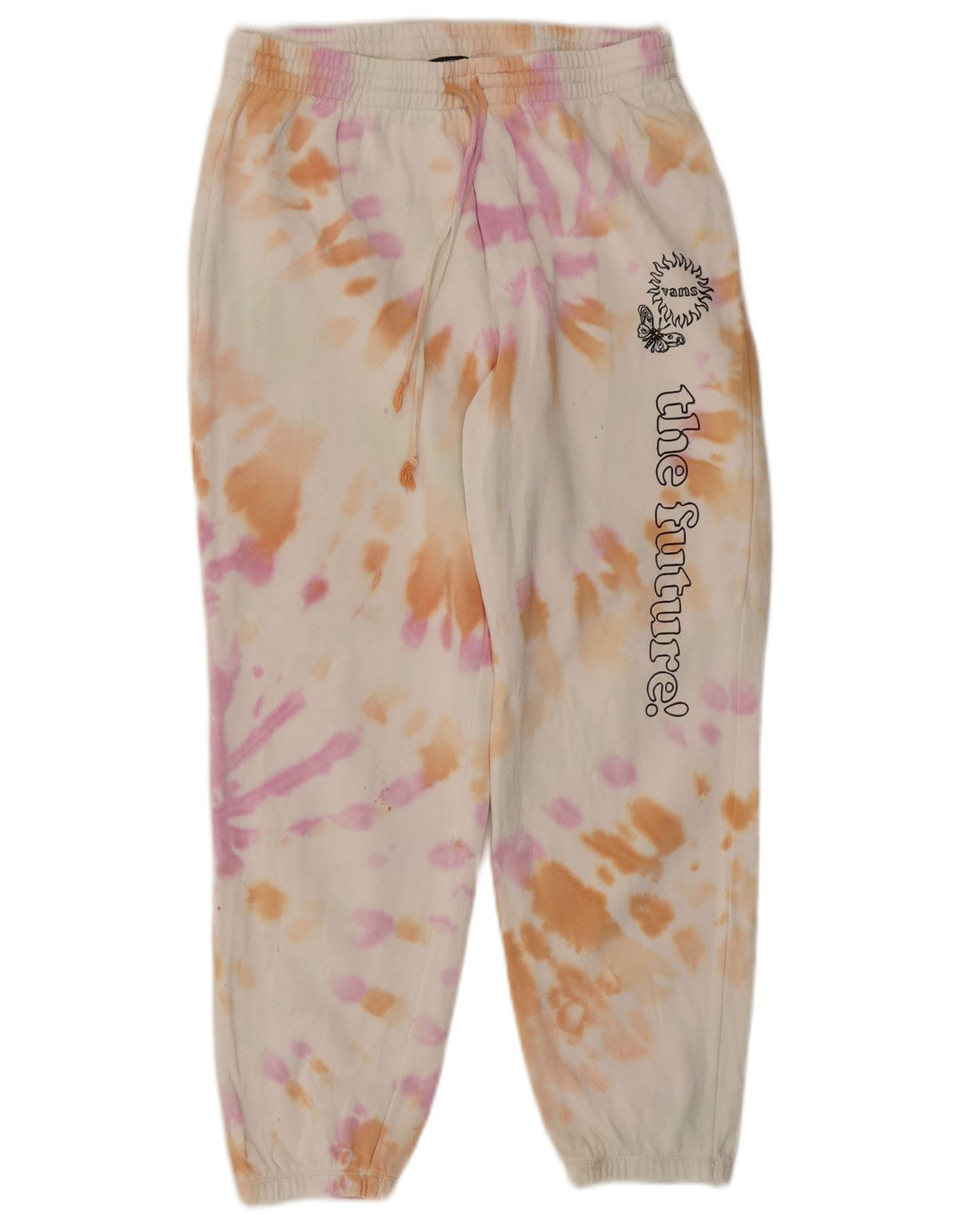Calças de treino femininas VANS Joggers UK 10 pequenas multicoloridas Tie Dye