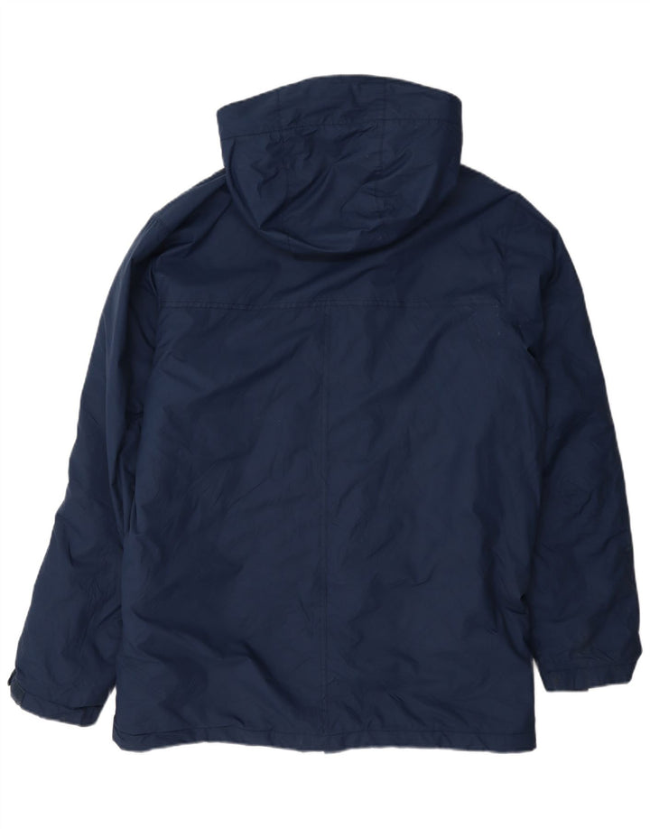 Jaqueta de chuva masculina Columbia com capuz Reino Unido 38 médio azul marinho nylon