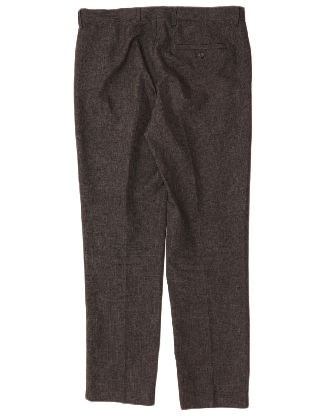 Calça masculina Marks & Spencer Slim Suit W34 L31 cinza poliéster
