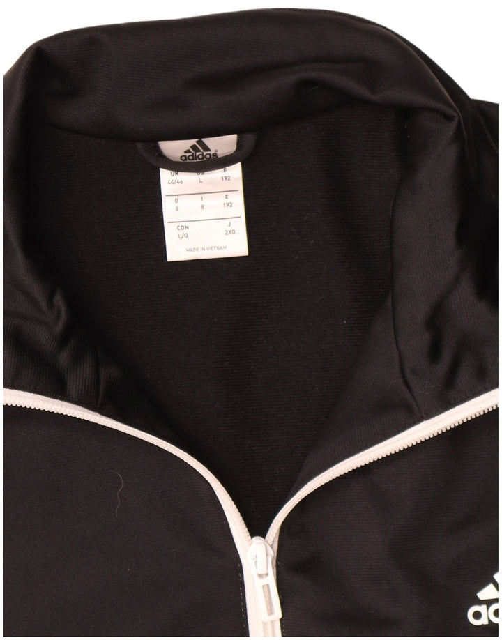 Adidas Mens Tracksuit Top Jacket UK 44/46 Grande Cinza Colorblock Poliéster