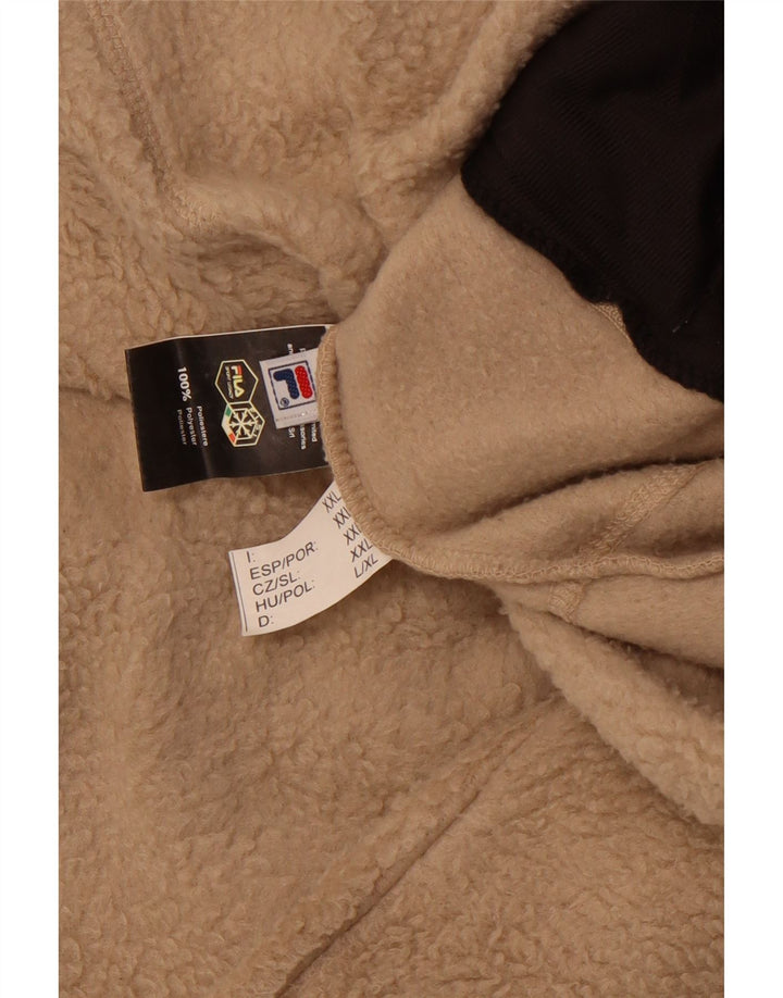 Jaqueta de lã masculina FILA UK 44 2XL poliéster marrom