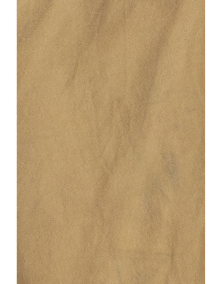 Calça masculina Jaeger reta cortada W44 L26 seda bege
