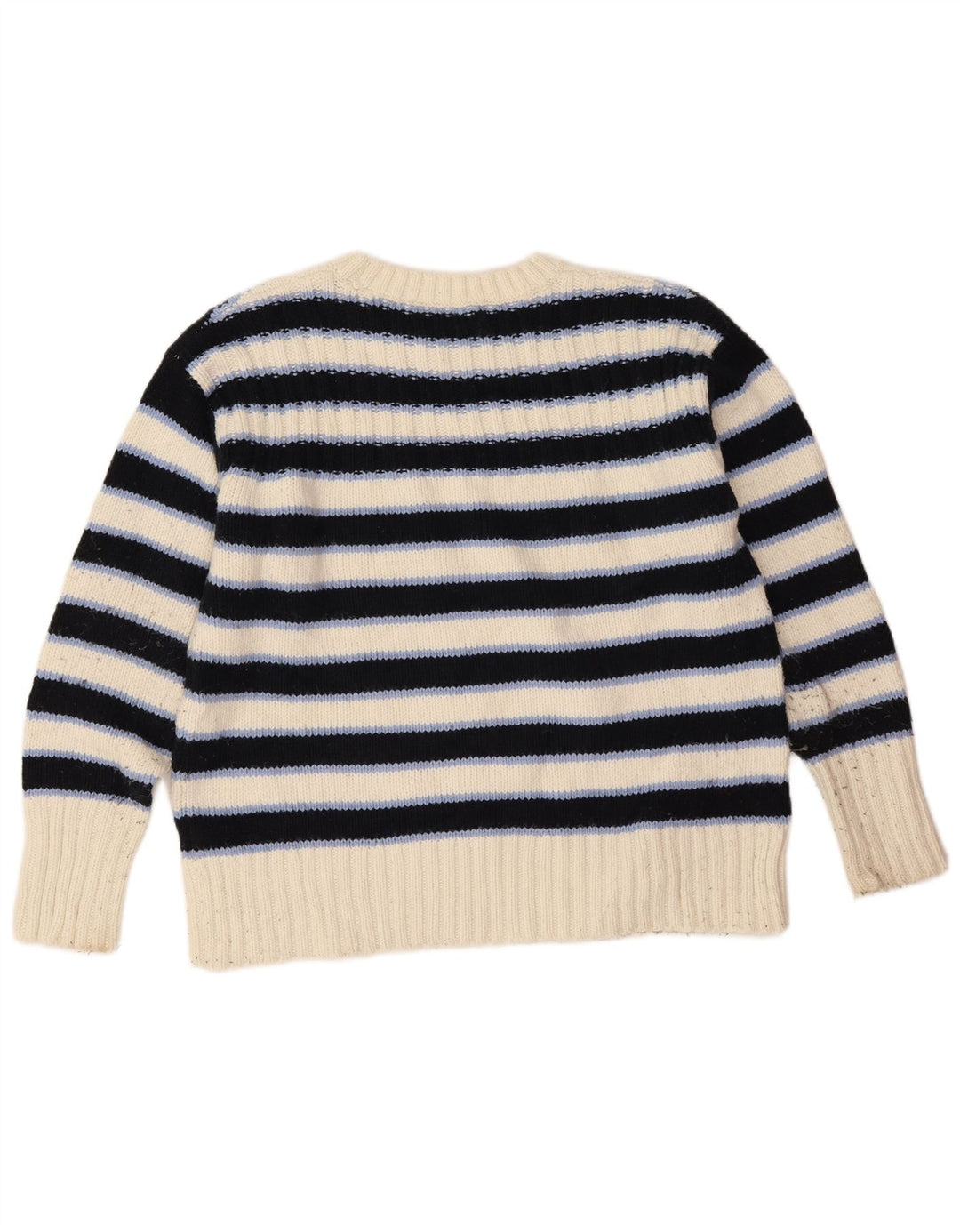 Suéter feminino Marks & Spencer com gola canoa Reino Unido 14 médio azul marinho