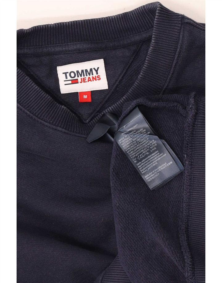 Tommy Hilfiger moletom masculino jumper médio algodão azul marinho