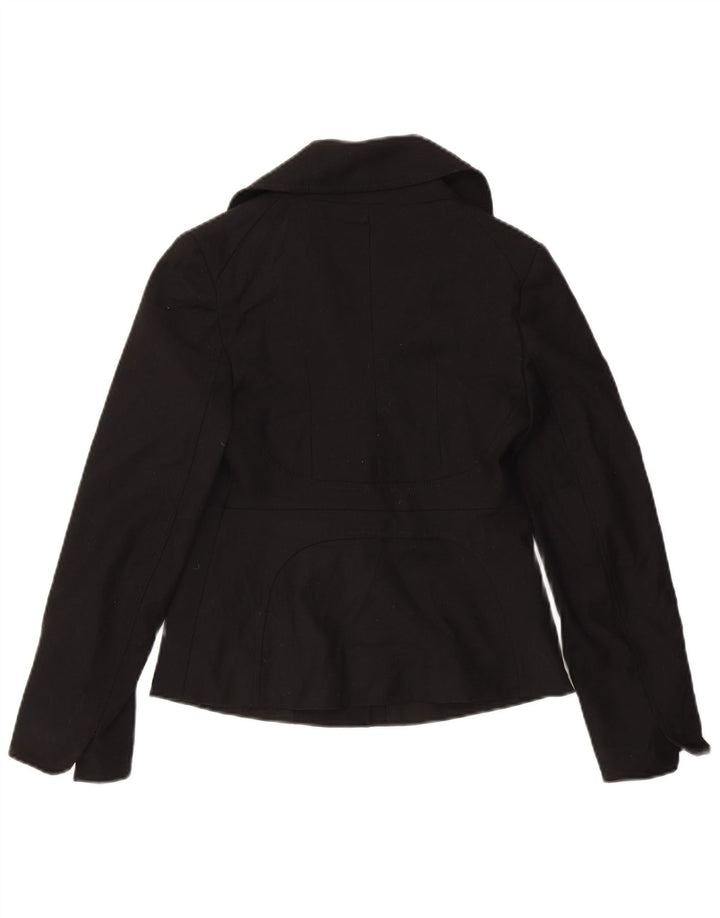 Jaqueta Blazer Feminina Sportmax Reino Unido 10 Pequena Lã Preta