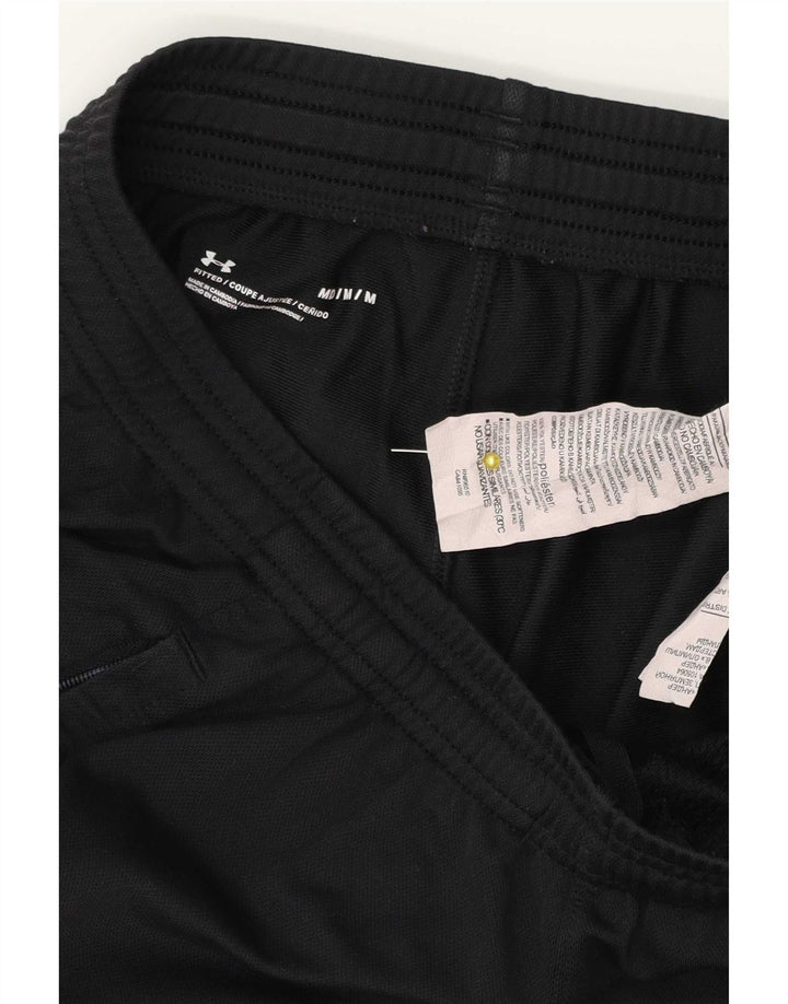 Calça de treino masculina Under Armour em poliéster preto médio