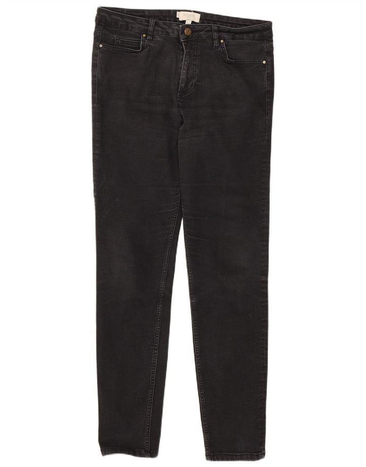 HOBBS Jeans Slim Feminino UK 12 Médio W30 L29 Preto