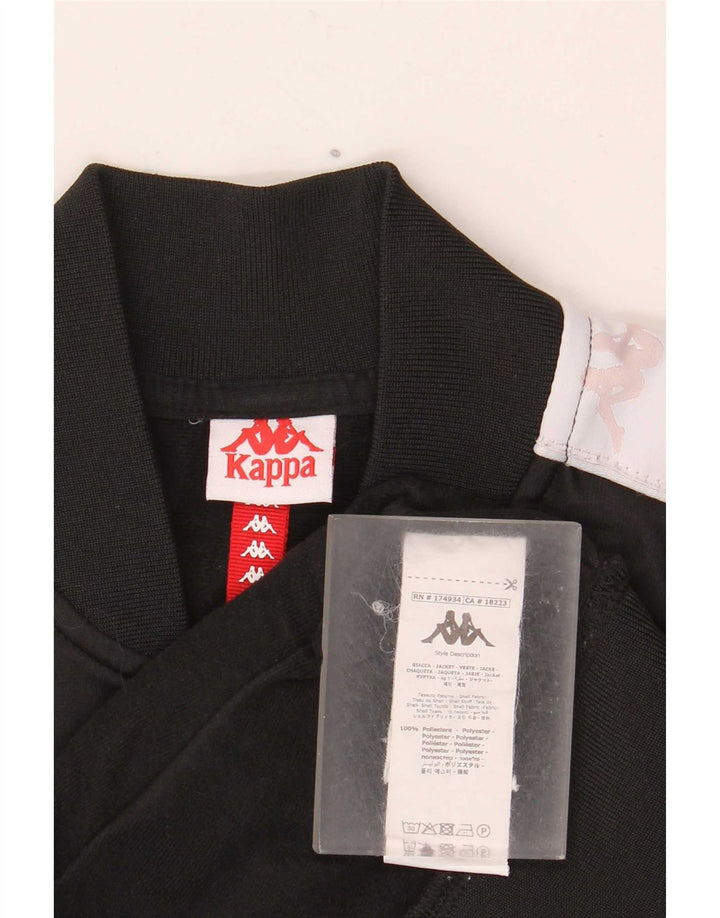 Jaqueta Kappa Boys Graphic Treino Top 13-14 Anos Preto Colorblock