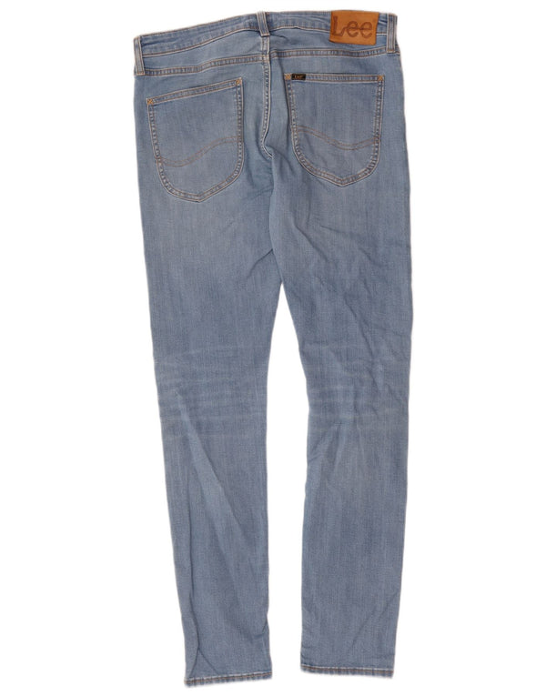 Lee Womens Malone Skinny Jeans W33 L32 Azul Algodão