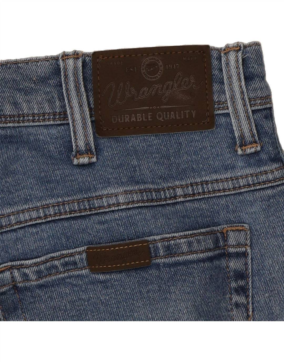 WRANGLER Mens Straight Jeans W34 L29 Blue Vintage Wrangler and Second-Hand Wrangler from Messina Hembry 