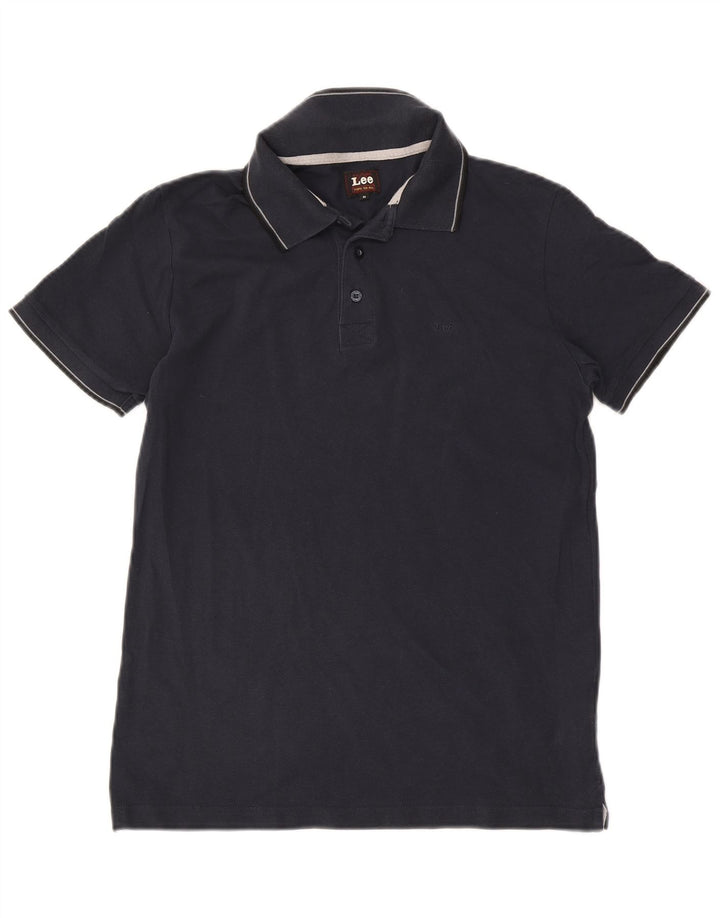Camisa polo masculina Lee médio algodão azul marinho