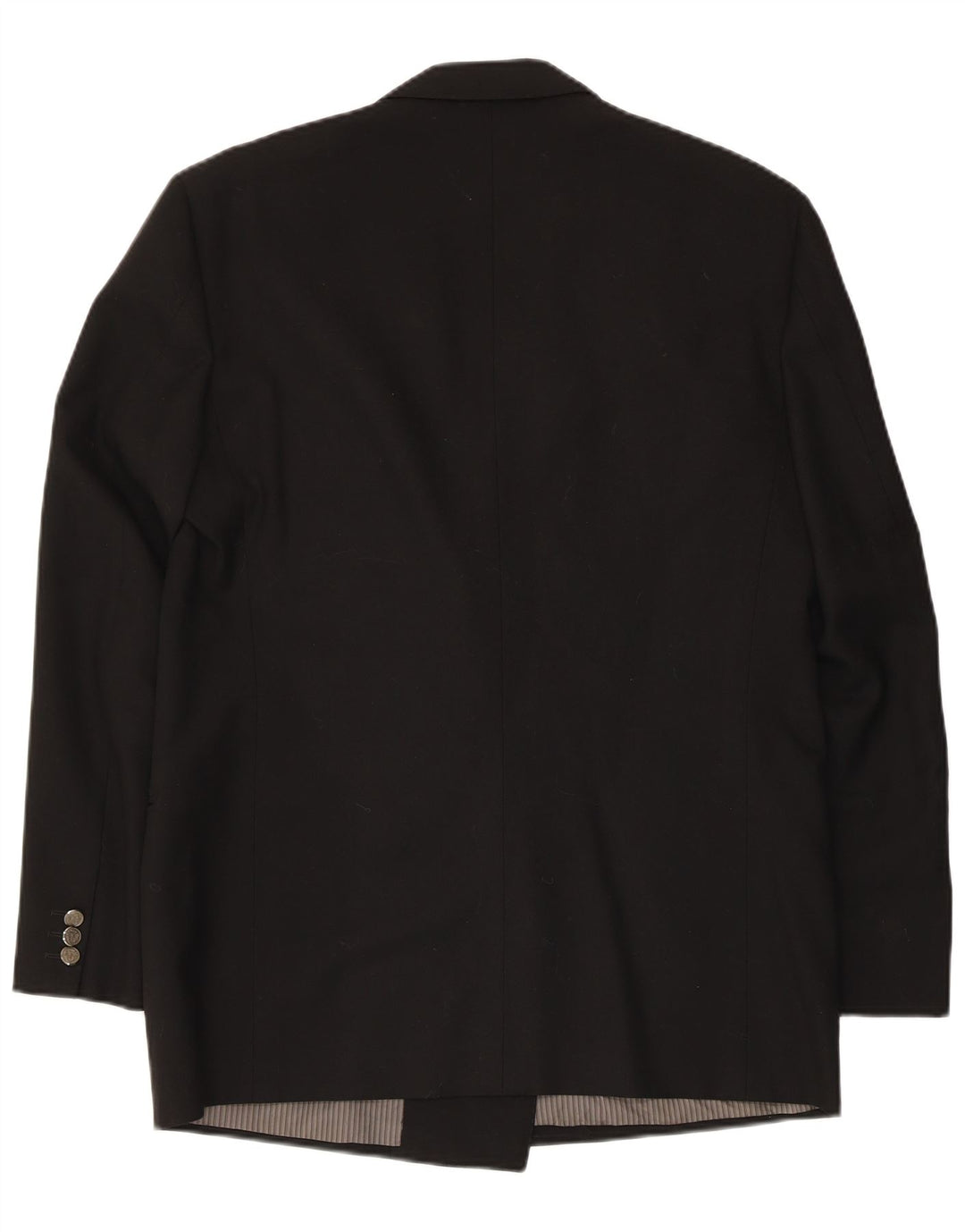 Jaqueta blazer masculina Reda com peito duplo IT 50 grande lã virgem preta