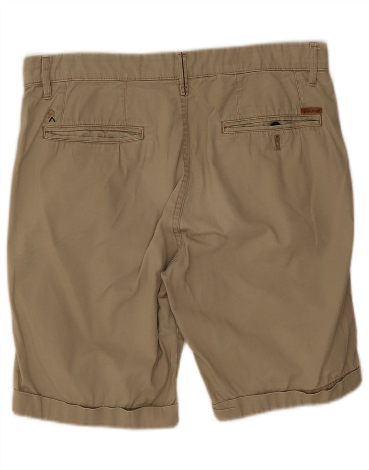 Zara Mens Chino Shorts EU 38 Pequeno W30 Bege