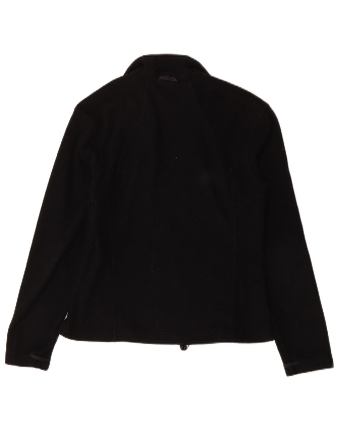 Jaqueta de lã feminina Jack Wolfskin Reino Unido 10 poliéster preto pequeno