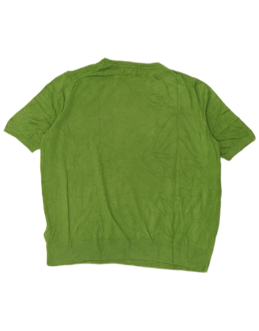 Suéter feminino Marks & Spencer com gola redonda Reino Unido 14 verde médio