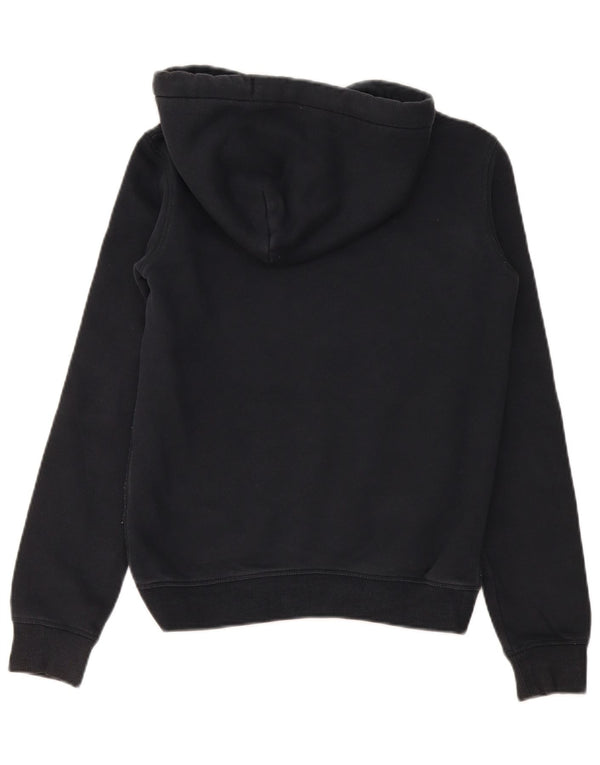 Jack Wills moletom feminino com capuz grande e gráfico UK 4 XS algodão preto