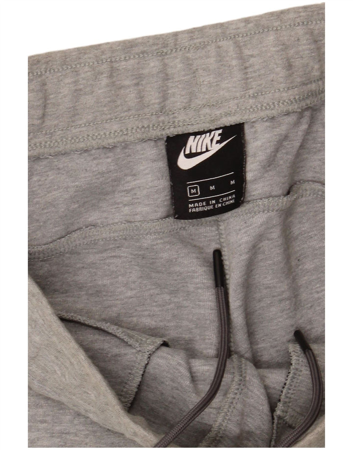 Shorts esportivos masculinos Nike médio cinza manchado de algodão