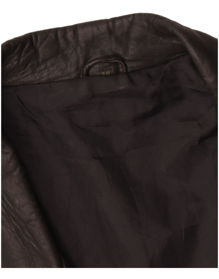 Jaqueta de couro masculina Maddox IT 56 3XL couro preto