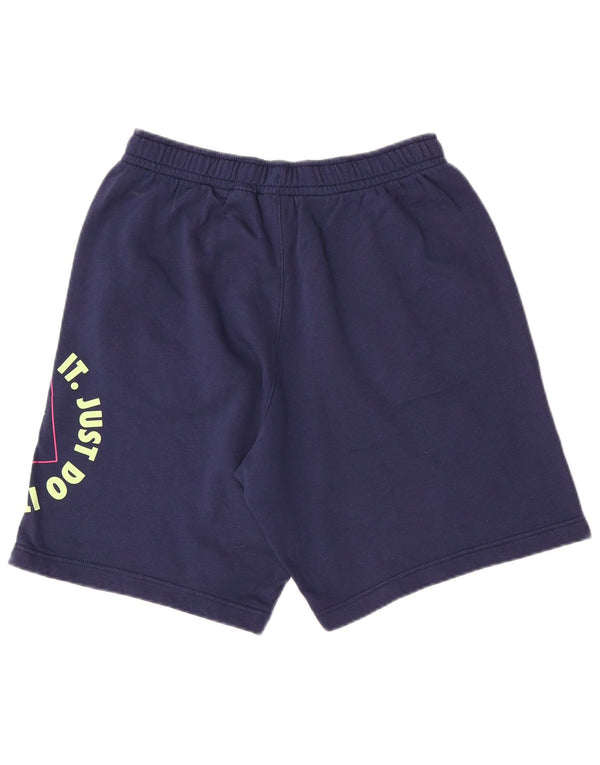 Shorts esportivos Nike masculinos Graphic Regular médio azul marinho algodão esportivo