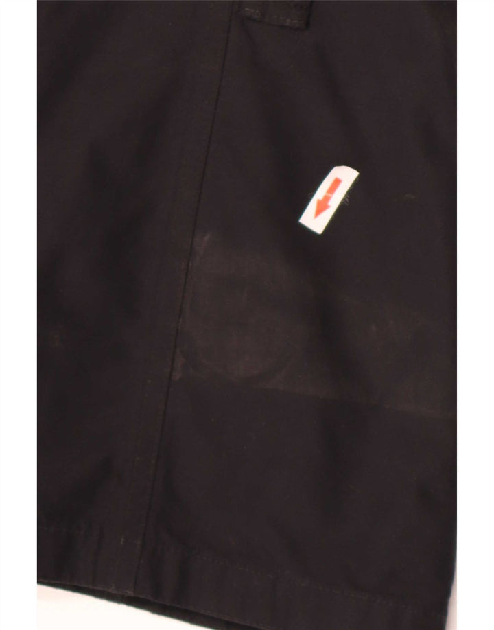 Jaqueta de chuva feminina com capuz Barbour Reino Unido 14 grande algodão preto