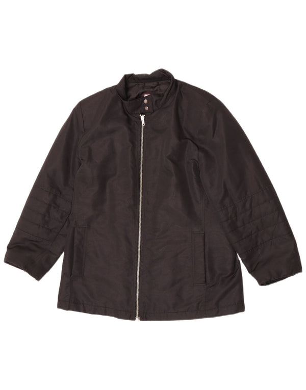Jaqueta corta-vento feminina Max & Co. UK 14 grande preta
