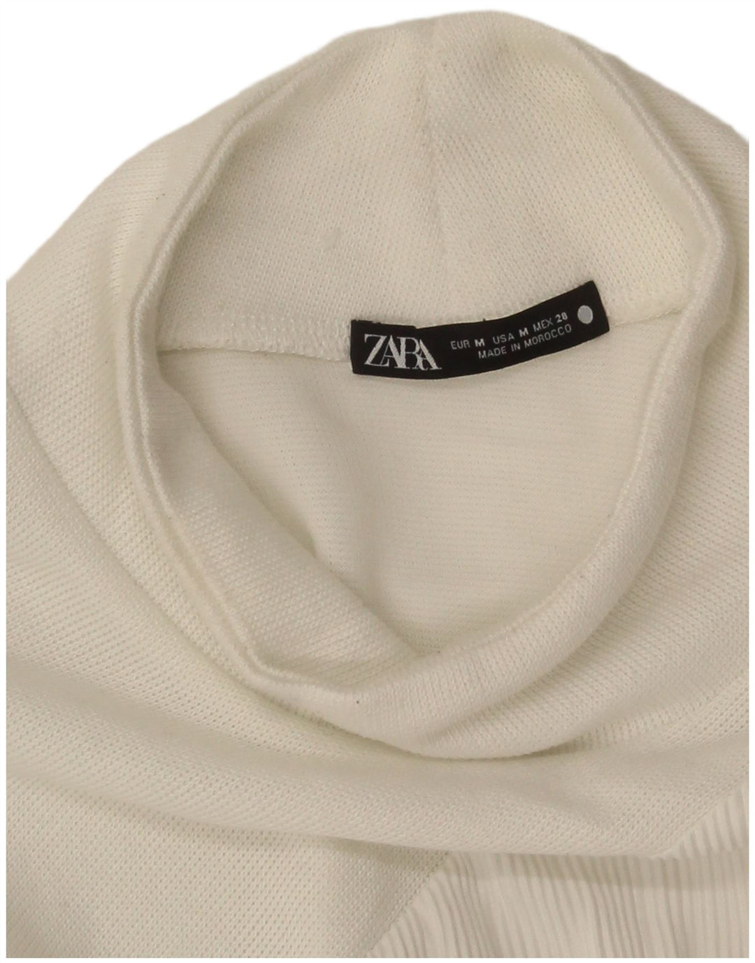 Vestido Jumper Feminino Zara Reino Unido 14 Médio Branco