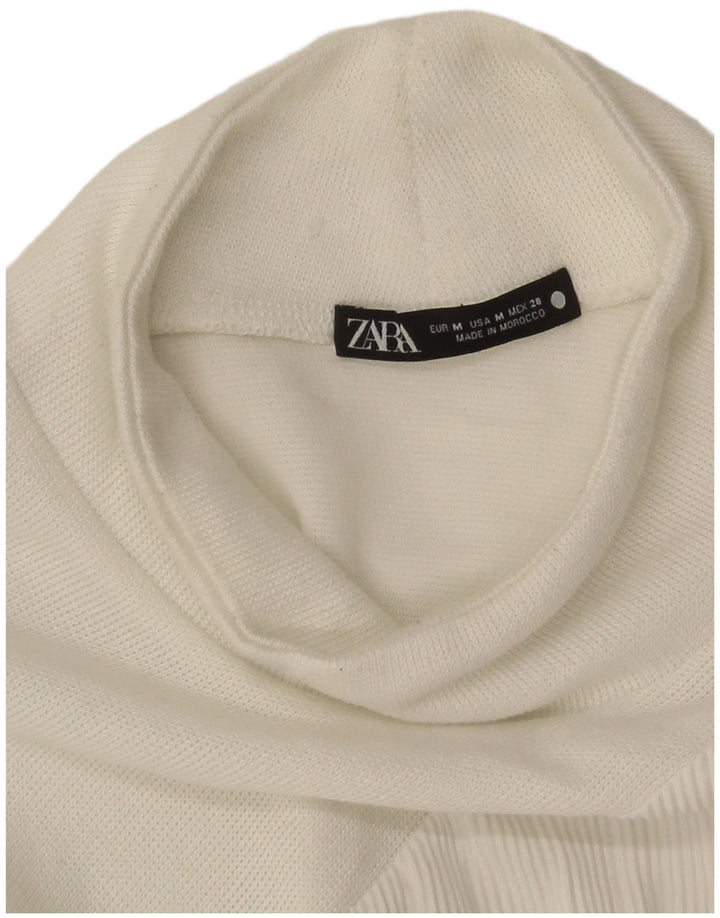 Vestido Jumper Feminino Zara Reino Unido 14 Médio Branco