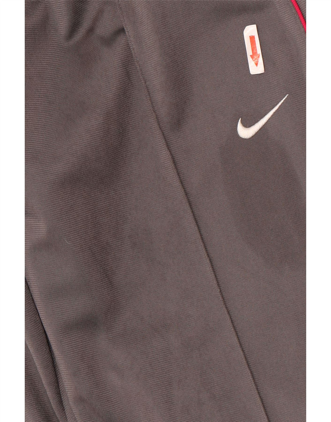 Calça de treino feminina Nike UK 8 pequena cinza poliéster
