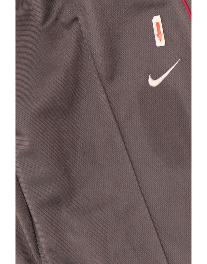Calça de treino feminina Nike UK 8 pequena cinza poliéster
