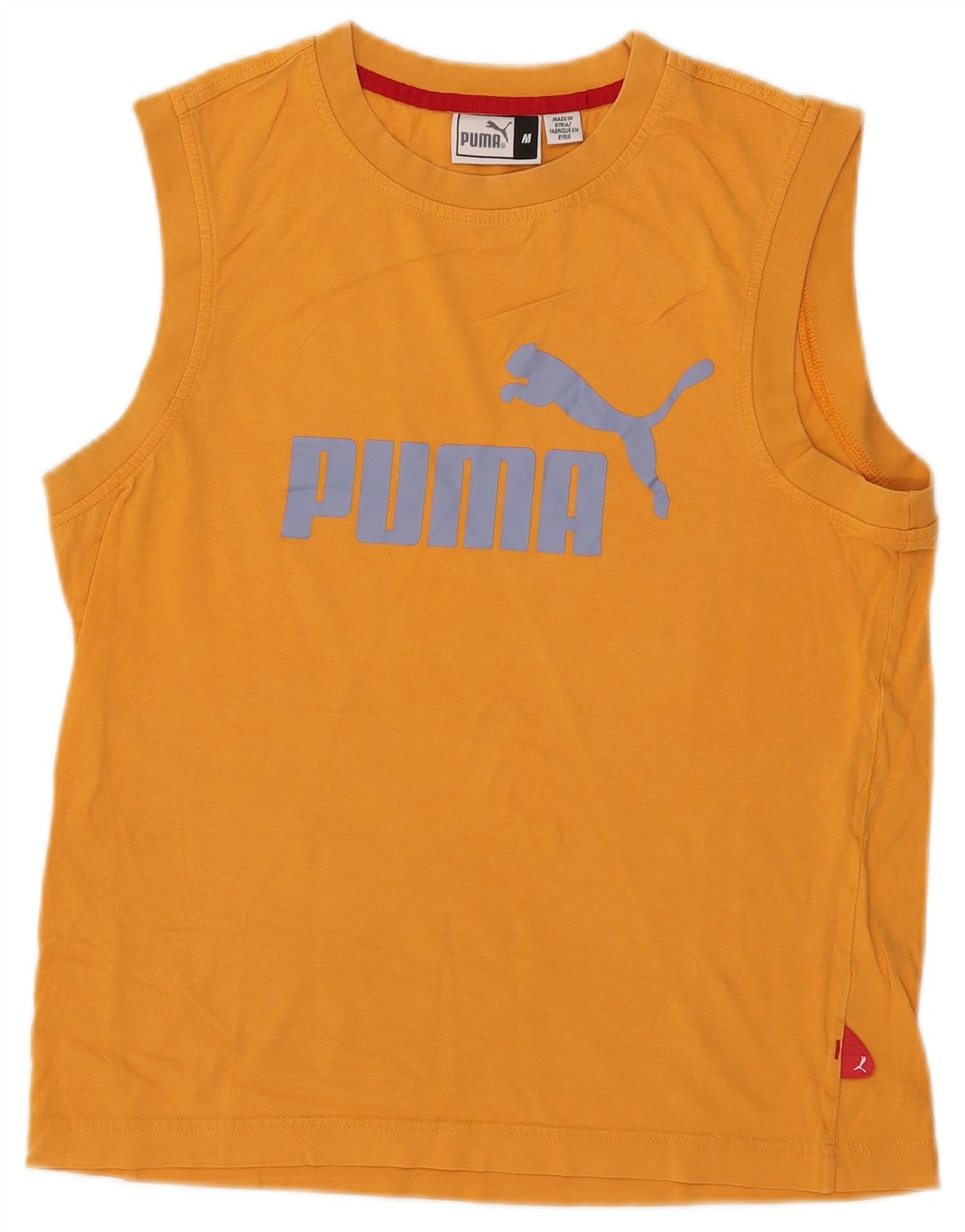 Puma Mens Graphic Vest Top Médio Amarelo