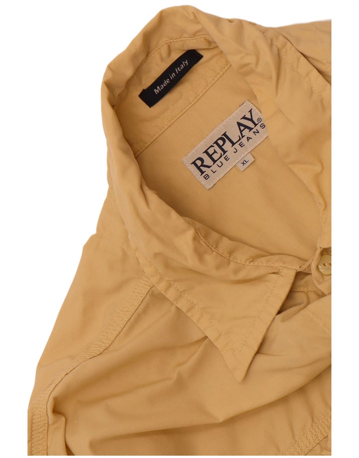 Camisa feminina Replay UK 18 XL algodão bege