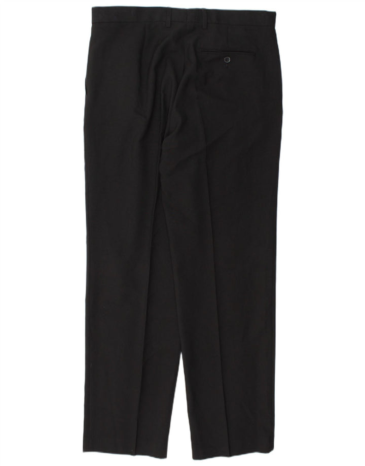 Calça masculina Marks & Spencer com pegged suit W36 L33 poliéster preto