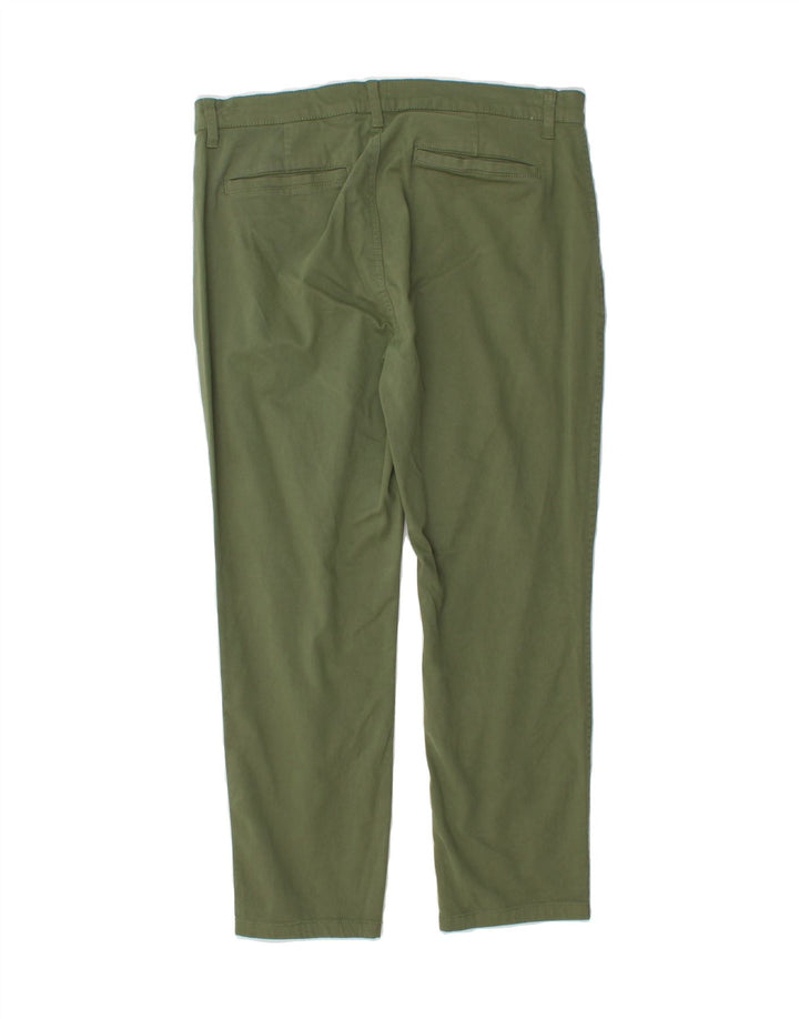 J. CREW Mens Slim Chino Trousers W34 L26 Green Cotton Vintage J. Crew and Second-Hand J. Crew from Messina Hembry 