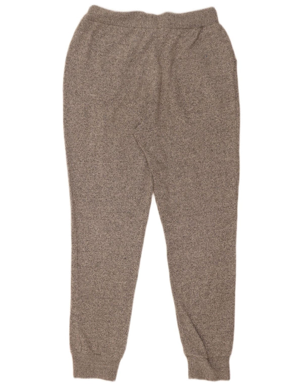 Calça de treino feminina Lipsy Joggers UK 12 poliéster manchado cinza médio