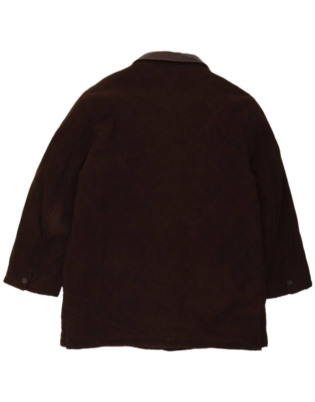 Sobretudo masculino vintage IT 54 2XL poliéster marrom