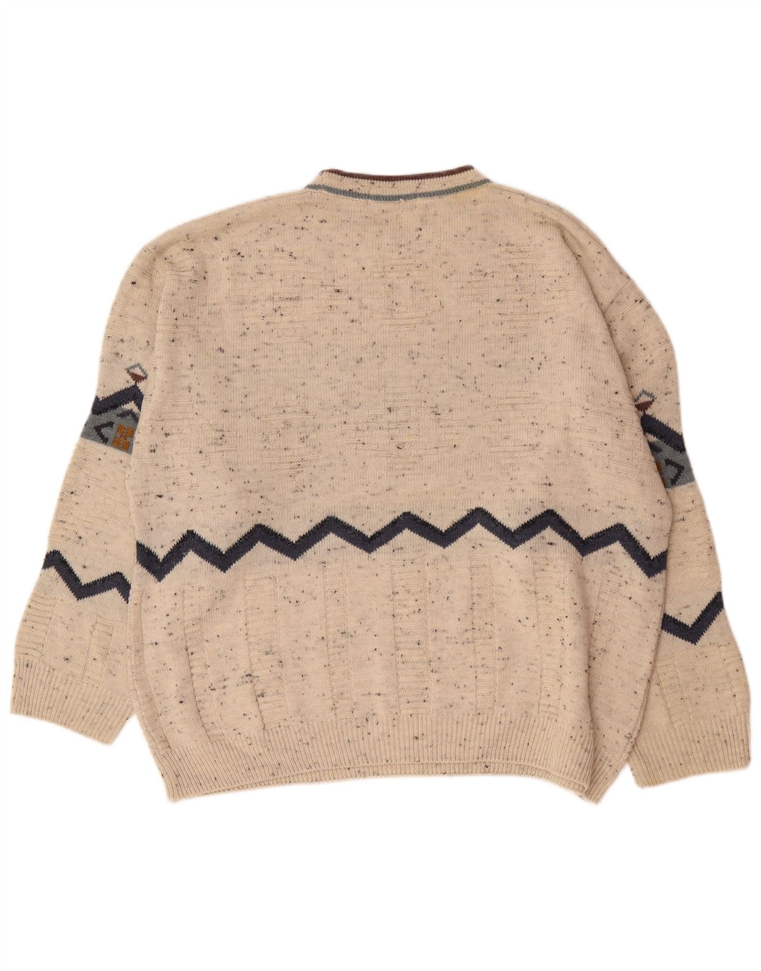 Suéter masculino Marks & Spencer St. Michael com gola redonda XL bege