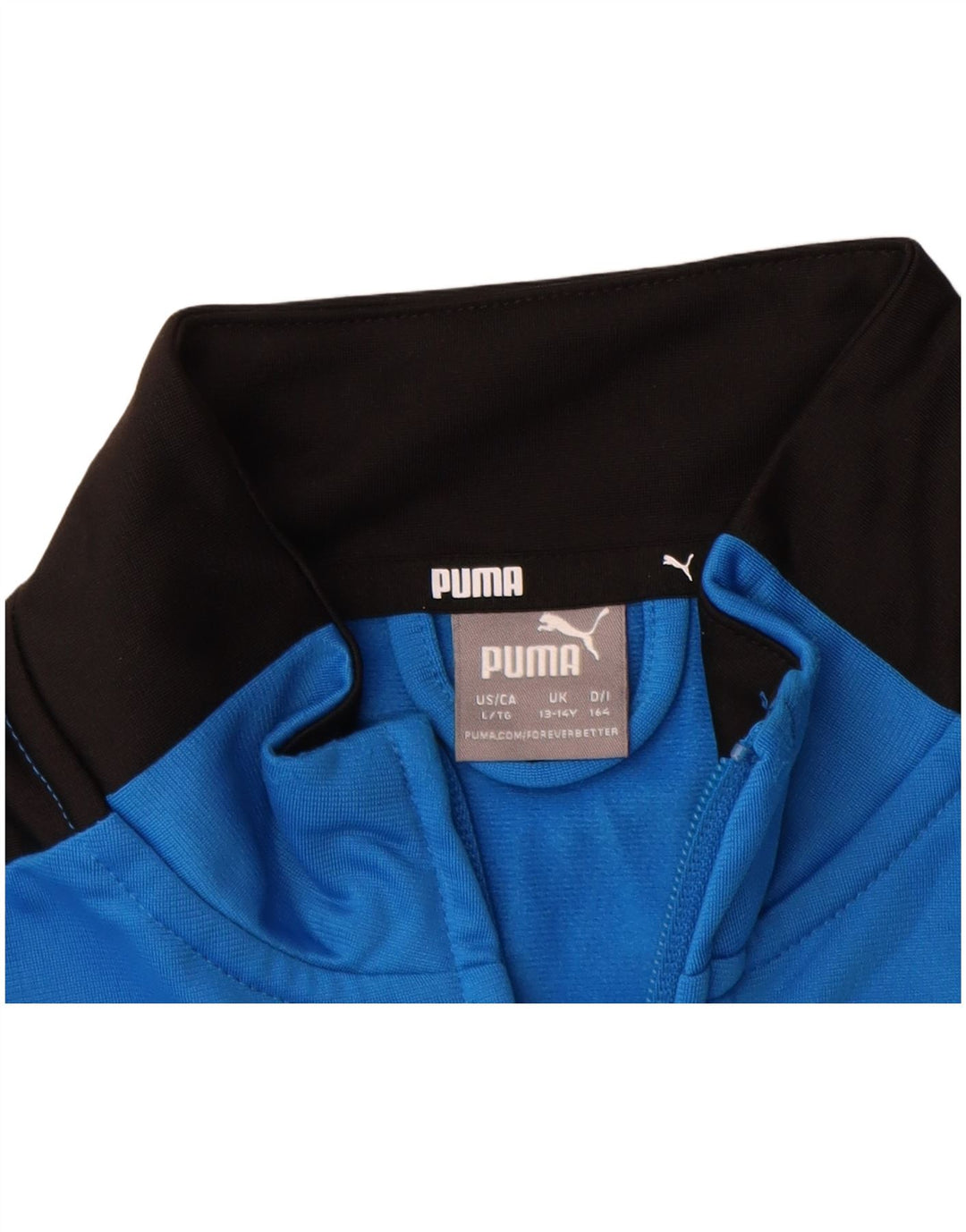 Jaqueta PUMA Boys Graphic Tracksuit Top 13-14 Anos Azul Colorblock