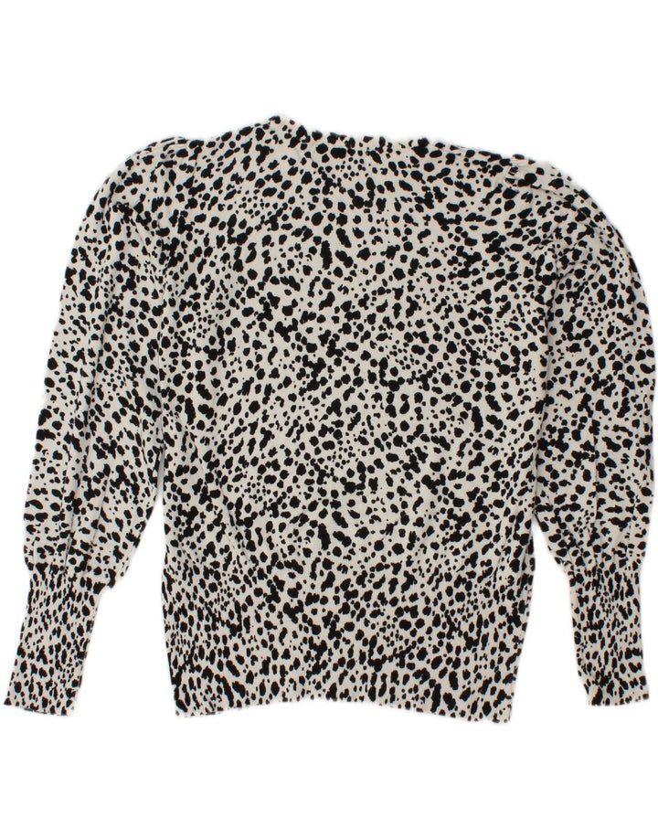 MARKS & SPENCER Womens Boat Neck Jumper Sweater UK 12 Medium  White