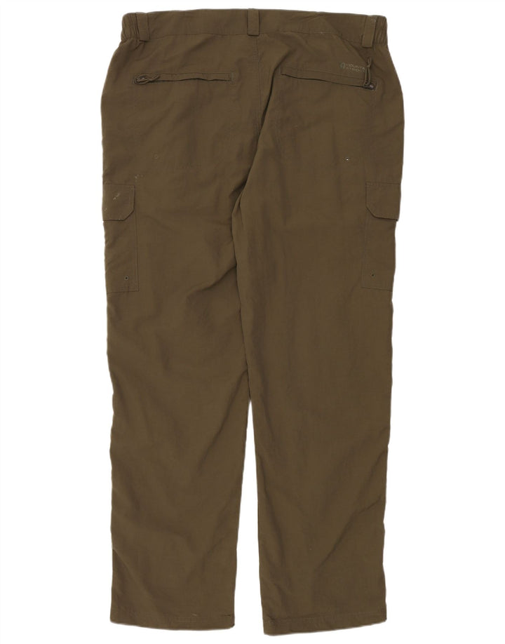 MOUNTAIN WAREHOUSE Calça cargo masculina reta W38 L32 Nylon cáqui