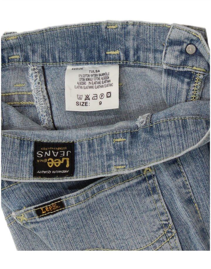 Lee Girls Jeans Flared 8-9 Anos W22 L24 Algodão Azul